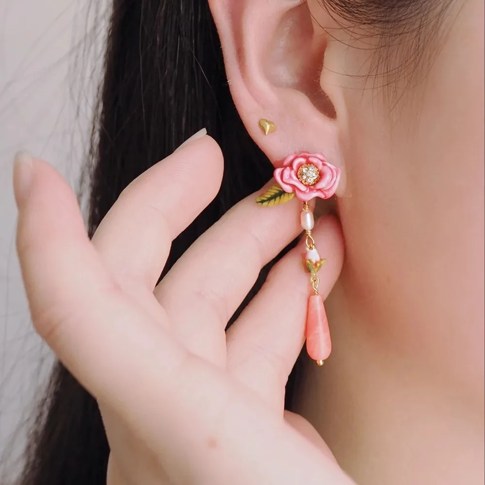 2018 Amybaby Designer Handmade Enamel Glaze Pink Flower Rosebud Necklace No Piercing Drop Earring Adjustable Ring Bracelet
2018 Amybaby Designer Handmade Enamel Glaze Pink Flower Rosebud Necklace No Piercing Drop Earring Adjustable Ring Bracelet
