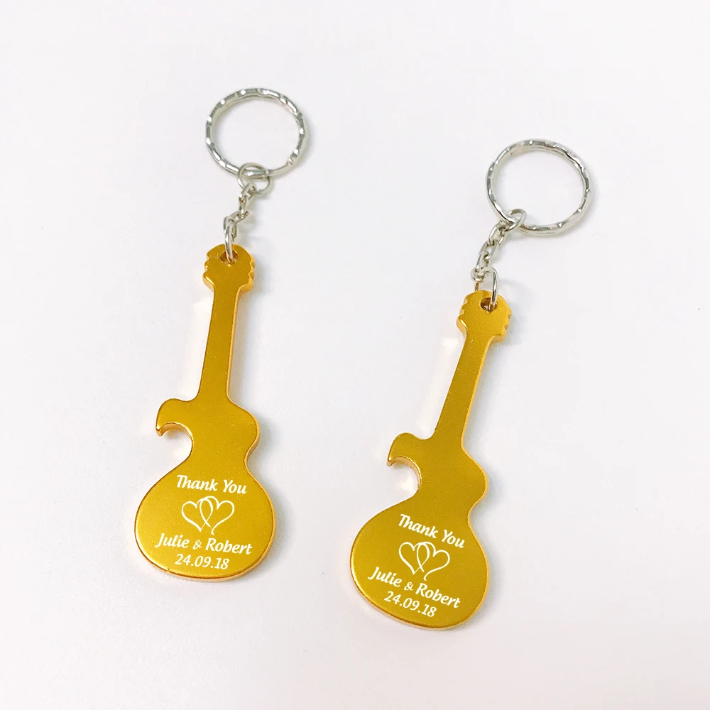 50x Personalized Wedding Party Favor Colored Metal Guitar Shaped Keychain Bottle Opener Birthday Souvenir Wedding Gift for Guest
50x Personalized Wedding Party Favor Colored Metal Guitar Shaped Keychain Bottle Opener Birthday Souvenir Wedding Gift for Guest