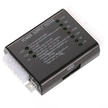 PC Computer ATX SATA HDD Power Supply Tester LED Indication 20 24pin PSU Diagnostic Tool testing for Anode Cathode 12V 5V 3.3V
PC Computer ATX SATA HDD Power Supply Tester LED Indication 20 24pin PSU Diagnostic Tool testing for Anode Cathode 12V 5V 3.3V