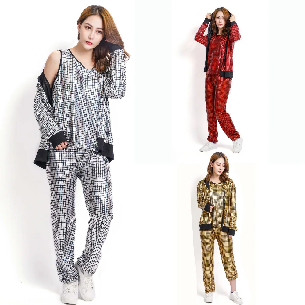Adult Kids Gold Silver Red plaid Costumes Laser Reflective Sequins Jazz Glossy loose joggers Harem Hip Hop Dance Pants
Adult Kids Gold Silver Red plaid Costumes Laser Reflective Sequins Jazz Glossy loose joggers Harem Hip Hop Dance Pants