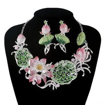 New Gorgeous Crystal jewelry sets Bridal wedding necklace earrings set Women Flower style For bridesmaid Jewelry Accessories
New Gorgeous Crystal jewelry sets Bridal wedding necklace earrings set Women Flower style For bridesmaid Jewelry Accessories