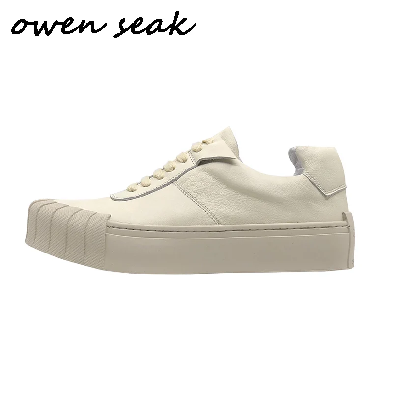 2019 Owen Seak Men Casual Shoes Luxury Men Sneaker Trainers Genuine Leather Loafers Spring Male Lace Up Brand Flats White Shoes
2019 Owen Seak Men Casual Shoes Luxury Men Sneaker Trainers Genuine Leather Loafers Spring Male Lace Up Brand Flats White Shoes