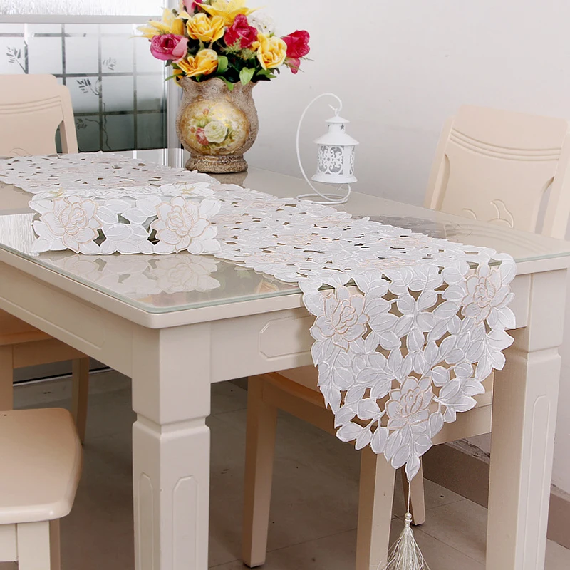 New Table Runner White Lace Table Cloth Nordic Country Style Party Wedding Decoration Fabric Cover
New Table Runner White Lace Table Cloth Nordic Country Style Party Wedding Decoration Fabric Cover