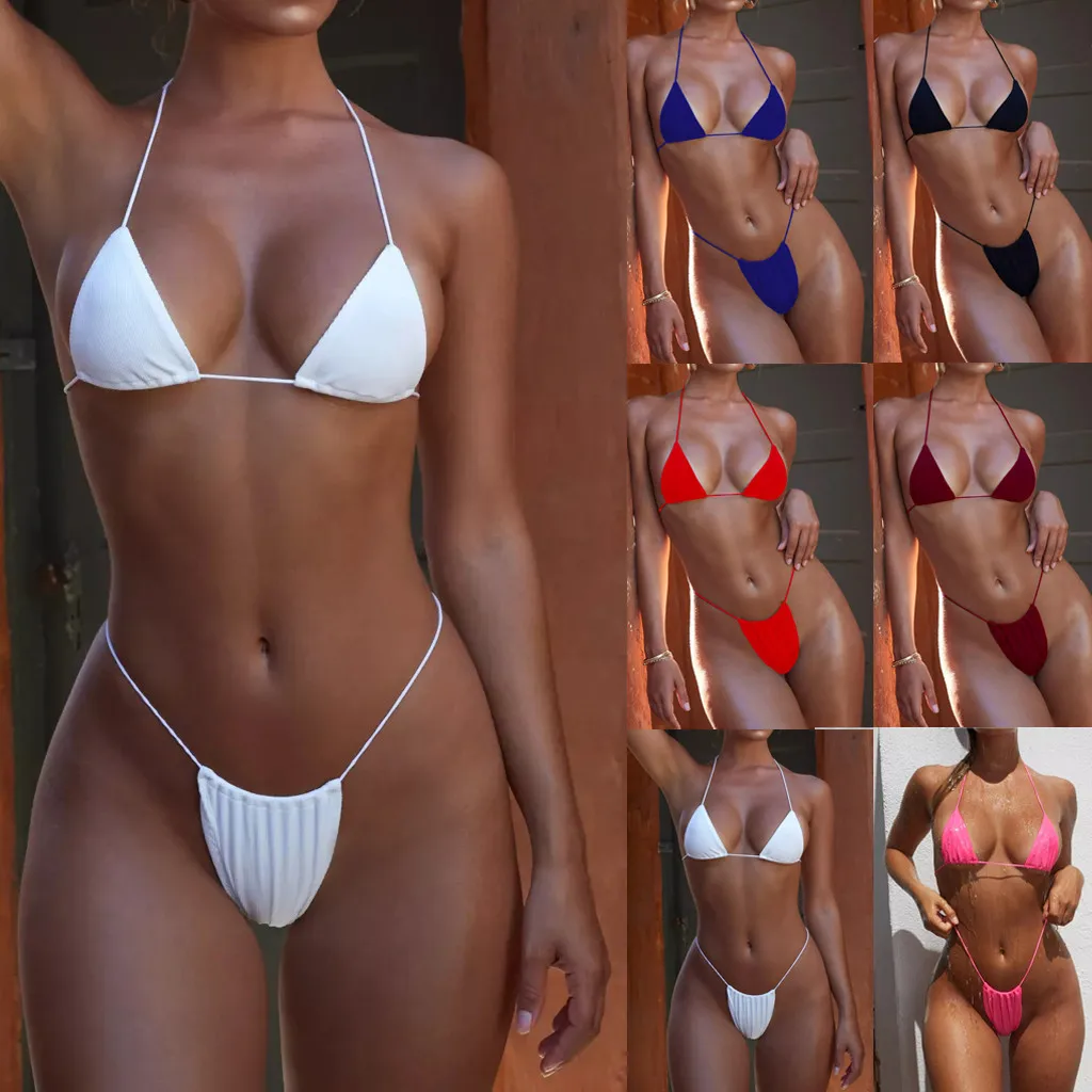 Women's Strap Three-Piece Bikini summer 2019 Sexy Brazilian Hot Swimsuit Solid Color Two-Piece Set With chest pad #YL5
Women's Strap Three-Piece Bikini summer 2019 Sexy Brazilian Hot Swimsuit Solid Color Two-Piece Set With chest pad #YL5