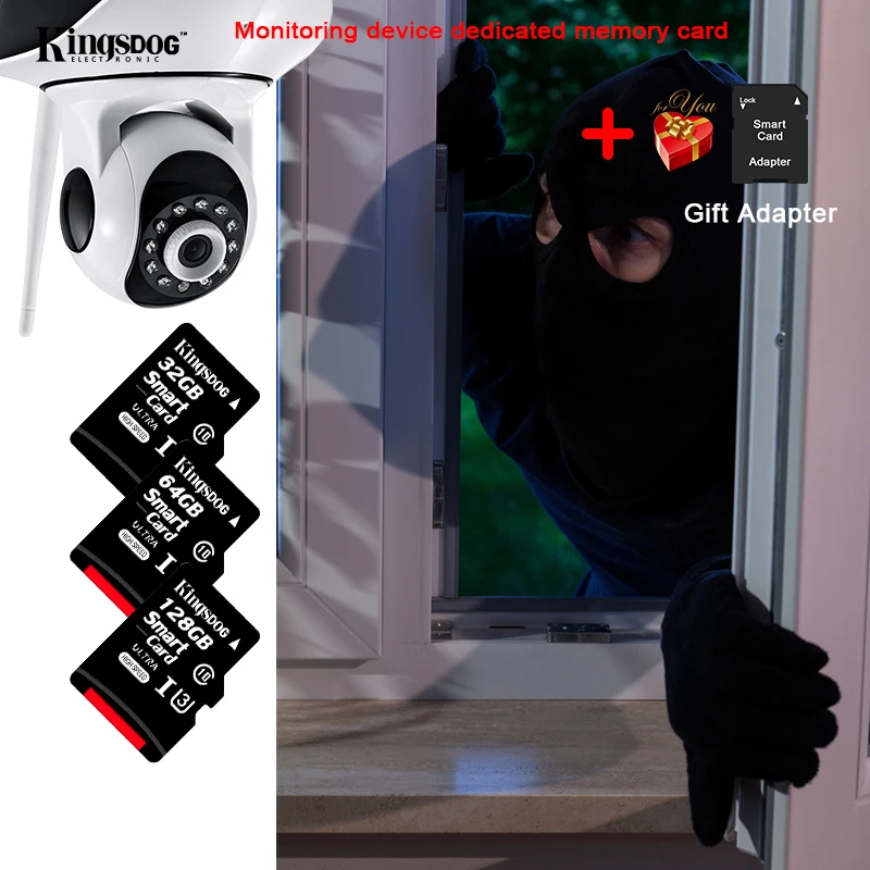 KINGSDOG высокая скорость класс 10 micro sd карта 128 Гб памяти 64 ГБ 32 мини флэш 256 с