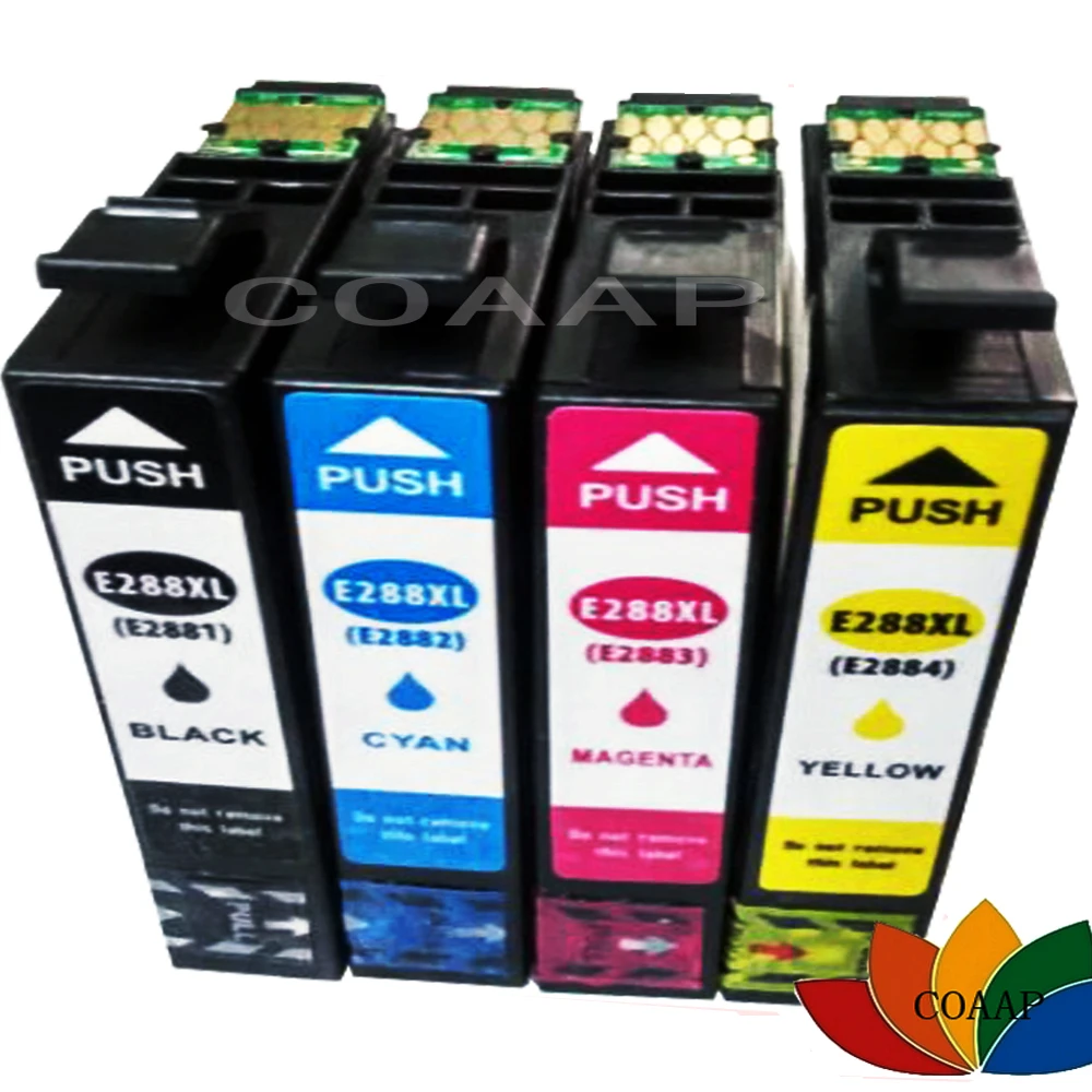 

4x Compatible T2881 T2882 T2883 T2884 ink cartridge for EPSON 288XL Expression Home XP 430 330 434 440 Printer