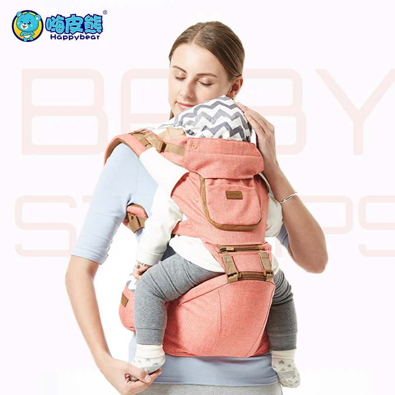 

Breathable Ergonomic Carriers Backpack Portable infant baby Kangaroo hipseat heaps with side bag sucks pad baby sling wrap 1608