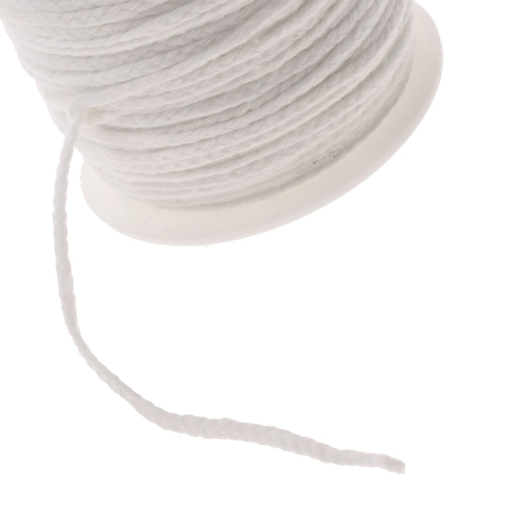 1 Spool Natural Cotton Candle Wicks Candle Cores Braided Wicks for DIY Candles Making Supplies Home Decoration