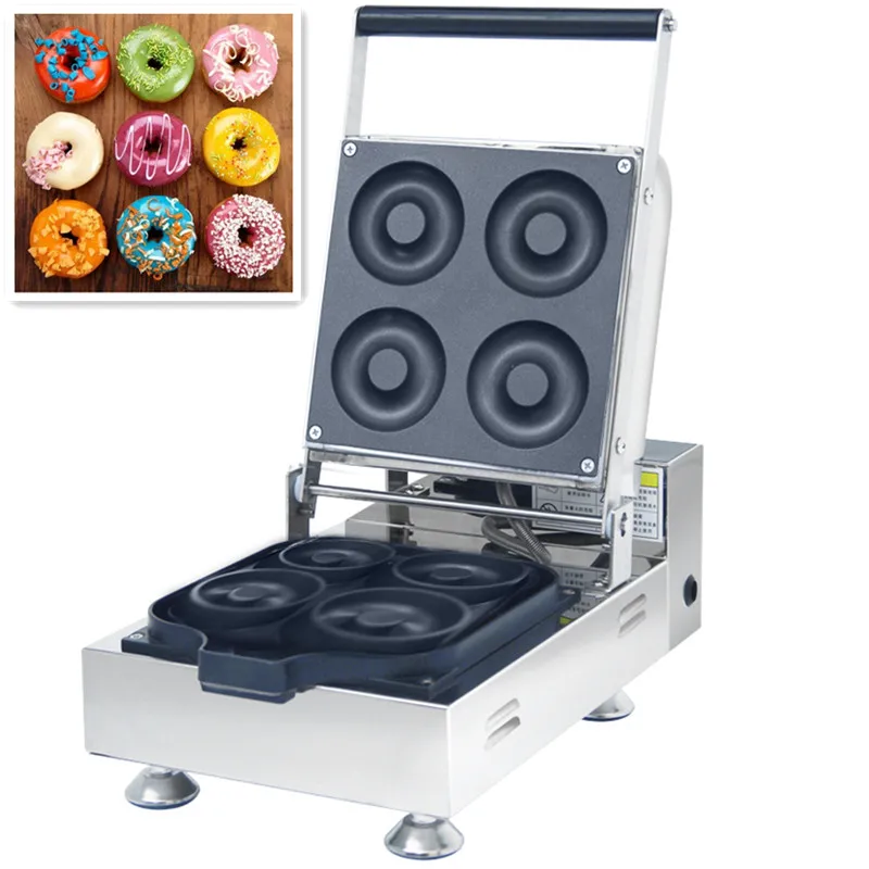 110/220V Commercial Electric Donut Maker Machine 4pcs Stainless Steel Non-stick Doughnut Maker Machine Round Donut Baker Machine
110/220V Commercial Electric Donut Maker Machine 4pcs Stainless Steel Non-stick Doughnut Maker Machine Round Donut Baker Machine