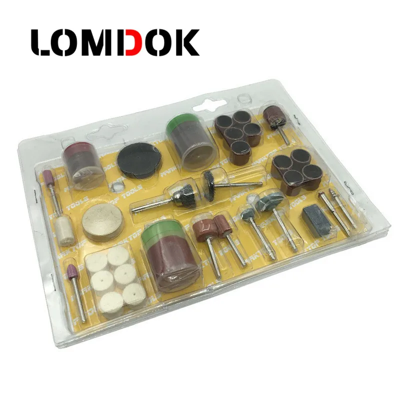 LOMDOK Electric Grinding Accessories Kit Practical Carving Grindering Polishing Suit Polishing Double grinding head network ring
LOMDOK Electric Grinding Accessories Kit Practical Carving Grindering Polishing Suit Polishing Double grinding head network ring