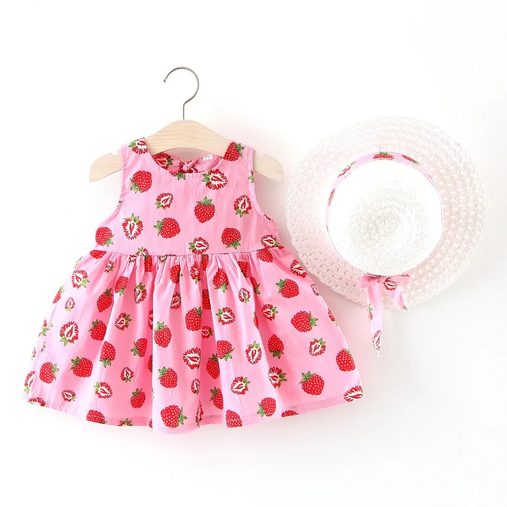 Summer girls dreses new kids cotton cartoon print sleeveless dress+hat for girls children fashion party princess dress clothing
Summer girls dreses new kids cotton cartoon print sleeveless dress+hat for girls children fashion party princess dress clothing