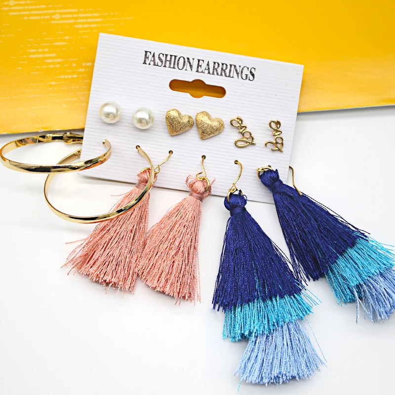 2019 New Aretes De Mujer Earrings Set Fashion Tassel Earrings Mixed Batch Crystal Pearl
2019 New Aretes De Mujer Earrings Set Fashion Tassel Earrings Mixed Batch Crystal Pearl