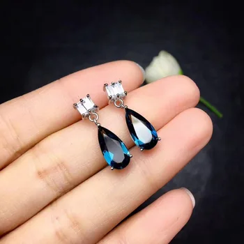 Fashion big grace water drop natural blue topaz drop earrings Natural gemstone earrings 925 silver girl party gift fine jewelry 
Fashion big grace water drop natural blue topaz drop earrings Natural gemstone earrings 925 silver girl party gift fine jewelry