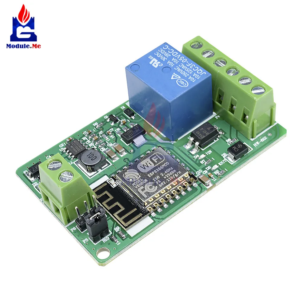 ESP8266 ESP-12F WIFI Wireless Module 1 Channel Relay Shield Overcurrent Protection Wi-Fi Network Relay Module 10A DC 7-30V
ESP8266 ESP-12F WIFI Wireless Module 1 Channel Relay Shield Overcurrent Protection Wi-Fi Network Relay Module 10A DC 7-30V