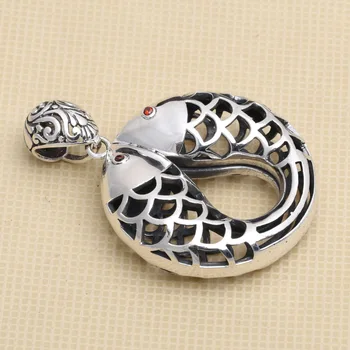 Manufacturers Wholesale S925 Sterling Silver Jewelry Retro Thai Silver Large Female Models Hollow Fish Pendant
Manufacturers Wholesale S925 Sterling Silver Jewelry Retro Thai Silver Large Female Models Hollow Fish Pendant