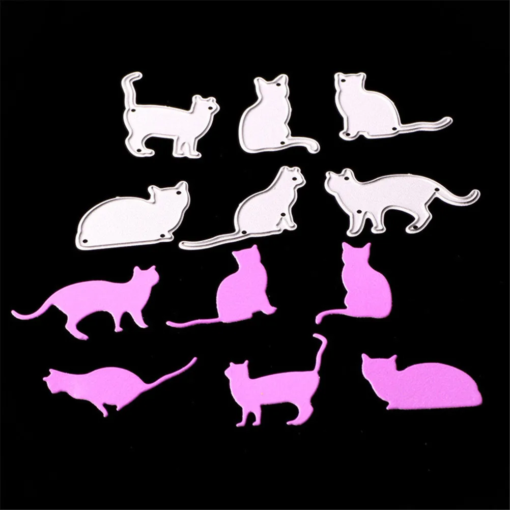 MENGXIANG Lovely 6pcs/set Cats Cutting Dies Stencils DIY Scrapbooking Crafts Album Paper Cards Embossing Stamp Template Cut Dies
MENGXIANG Lovely 6pcs/set Cats Cutting Dies Stencils DIY Scrapbooking Crafts Album Paper Cards Embossing Stamp Template Cut Dies
