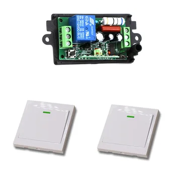 AC 110V 220V 1CH RF 315/433 Mhz Wireless Remote Control Switch Learning Code 1 Relay Lamp Light Controller
AC 110V 220V 1CH RF 315/433 Mhz Wireless Remote Control Switch Learning Code 1 Relay Lamp Light Controller