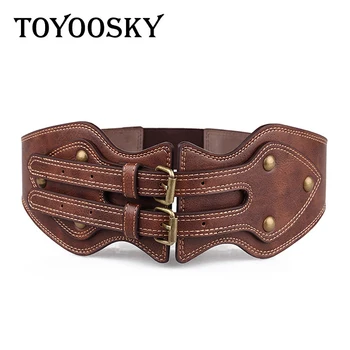 TOYOOSKY Retail Crazy horse cowhide Leather Double Retro pin Buckle Female Belts for Women Cummerbunds Fashion Girdles
TOYOOSKY Retail Crazy horse cowhide Leather Double Retro pin Buckle Female Belts for Women Cummerbunds Fashion Girdles