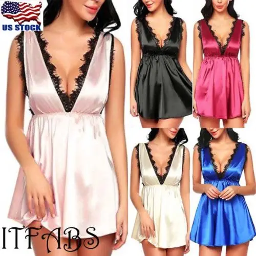 SexySatin Lace Exotic Apparel Babydolls Dresses Sexy Lingerie Nightgown Women sleepwear female women nightwear
SexySatin Lace Exotic Apparel Babydolls Dresses Sexy Lingerie Nightgown Women sleepwear female women nightwear