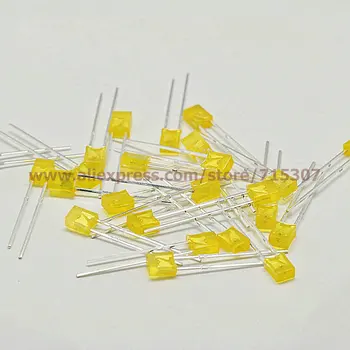 PHISCALE 50pcs 3*2*4 / 3x2x4mm rectangle yellow led with flat top yellow lens high brightness 2pins through hole
PHISCALE 50pcs 3*2*4 / 3x2x4mm rectangle yellow led with flat top yellow lens high brightness 2pins through hole