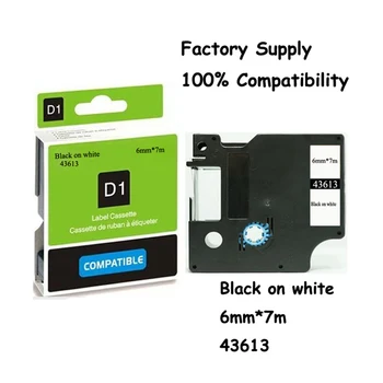 LUDEOU For Dymo 43613 D1 6mm Printer Plastic Label Tapes Black on White 6 mm Compatible Dymo Machine Refill Roll Ribbon Tapes
LUDEOU For Dymo 43613 D1 6mm Printer Plastic Label Tapes Black on White 6 mm Compatible Dymo Machine Refill Roll Ribbon Tapes