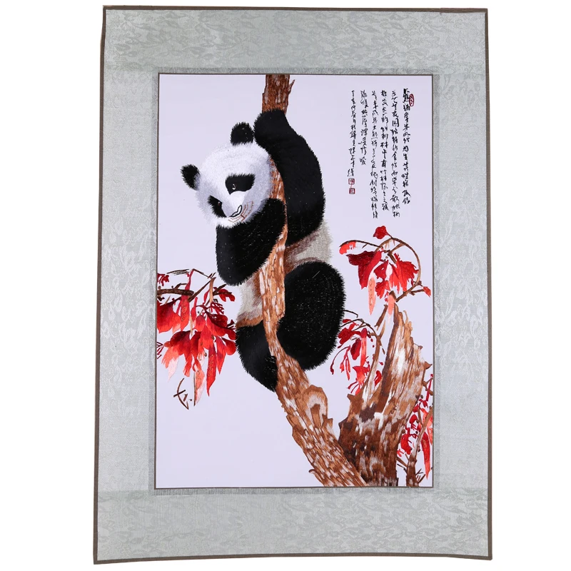 Handmade Pure Finished Silk Embroidery Stitch Cloth Piece Gorgeous Arts Decor /Chinese Style panda
Handmade Pure Finished Silk Embroidery Stitch Cloth Piece Gorgeous Arts Decor /Chinese Style panda