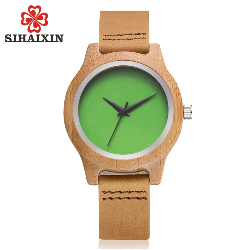 SIHAIXIN Bamboo Watch Women Top Luxury Brand Leather Quartz Lady Clock erkek kol saati Creative Female Watches Girl Gift 2019
SIHAIXIN Bamboo Watch Women Top Luxury Brand Leather Quartz Lady Clock erkek kol saati Creative Female Watches Girl Gift 2019