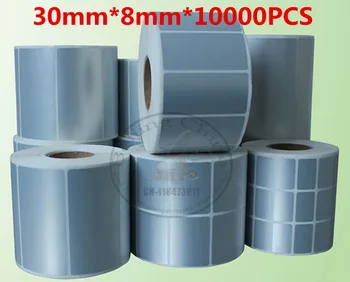 Labeling machines paper tags 30 * 8* 10000Pcs blank matte silver PET blank barcode labels handmade sticker For label printers
Labeling machines paper tags 30 * 8* 10000Pcs blank matte silver PET blank barcode labels handmade sticker For label printers