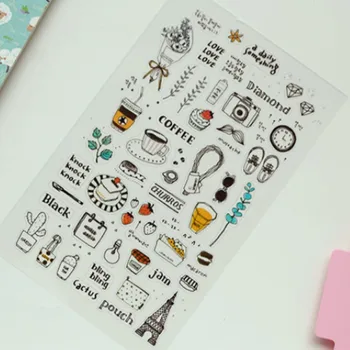 Sonia kawaii PET planner clear ruber stickers scrapbooking adhesive life coffee flower camera La Tour Eiffel home decoration
Sonia kawaii PET planner clear ruber stickers scrapbooking adhesive life coffee flower camera La Tour Eiffel home decoration