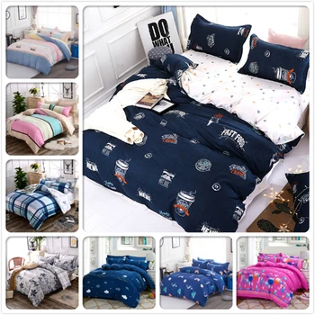 AB Side Duvet Cover Sheet Pillowcase 3/4 pcs Bedding Set Adult Kids Soft Cotton Bed Linen Single Twin Queen King Size Quilt Case
AB Side Duvet Cover Sheet Pillowcase 3/4 pcs Bedding Set Adult Kids Soft Cotton Bed Linen Single Twin Queen King Size Quilt Case
