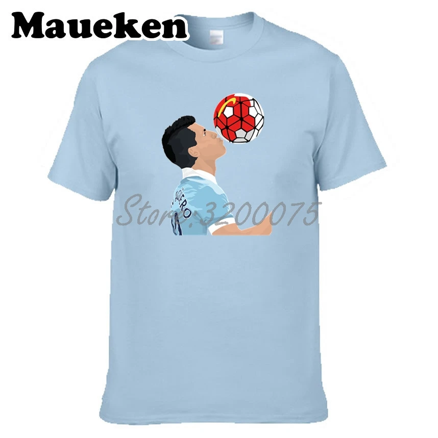 

Men Sergio Leonel Kun Aguero del Castillo 10 manchester T-shirt Clothes T Shirt Men's for city fans gift o-neck tee W17072815