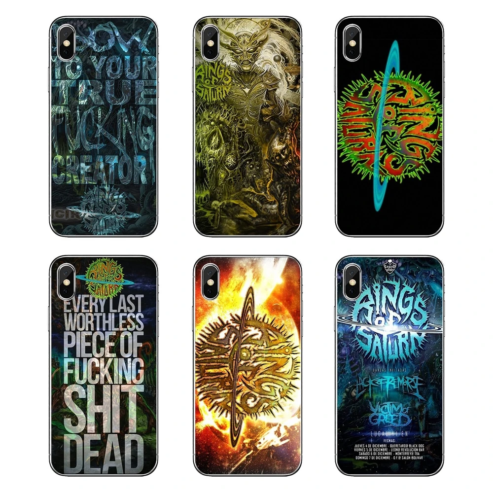 For LG G7 Q6 Q7 Q8 Q9 V30 X Power 2 3 OnePlus 3T 5T 6T Soft Transparent Shell Covers rings of saturn band Poster |