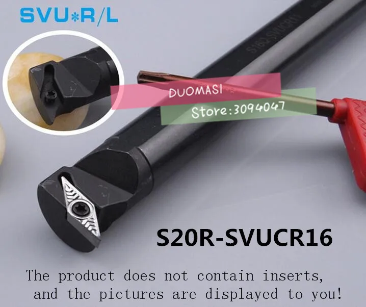 S20R-SVUCR16 20MM Internal Turning Tool Factory outlets, the lather,boring bar,Cnc Tools, Lathe Machine Tools
S20R-SVUCR16 20MM Internal Turning Tool Factory outlets, the lather,boring bar,Cnc Tools, Lathe Machine Tools