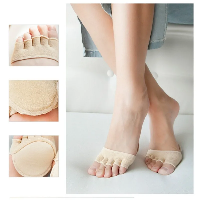 1PC Half Palm Five Finger Cotton Sock Female Summer High Heel Breathable Thin Section Foot Pad Slip Exposed Toe Five Finger Sock
1PC Half Palm Five Finger Cotton Sock Female Summer High Heel Breathable Thin Section Foot Pad Slip Exposed Toe Five Finger Sock