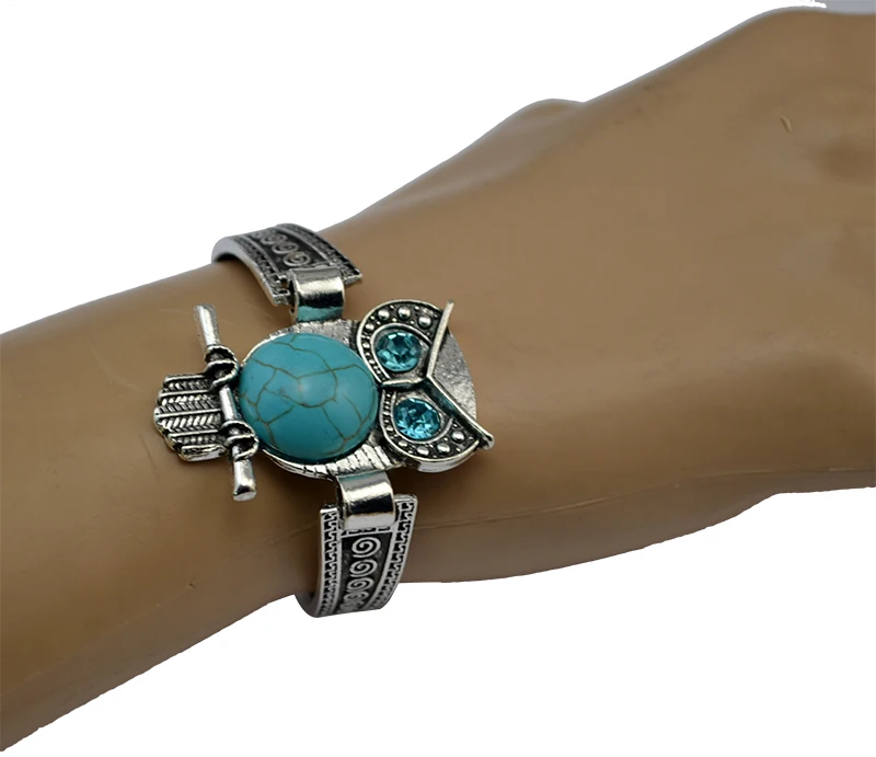 New Cute Charming Wholesale Factory Cheap price Fashion Bohemia Owl elephant Moon Shape Green Stone Bangle Bracelet For Women
New Cute Charming Wholesale Factory Cheap price Fashion Bohemia Owl elephant Moon Shape Green Stone Bangle Bracelet For Women