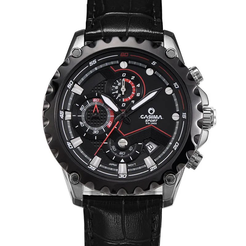 Luxury Brand men's watch Stainless steel quartz watch Fashion Sports chronograph luminous waterproof 100m clock CASIMA#8203
Luxury Brand men's watch Stainless steel quartz watch Fashion Sports chronograph luminous waterproof 100m clock CASIMA#8203