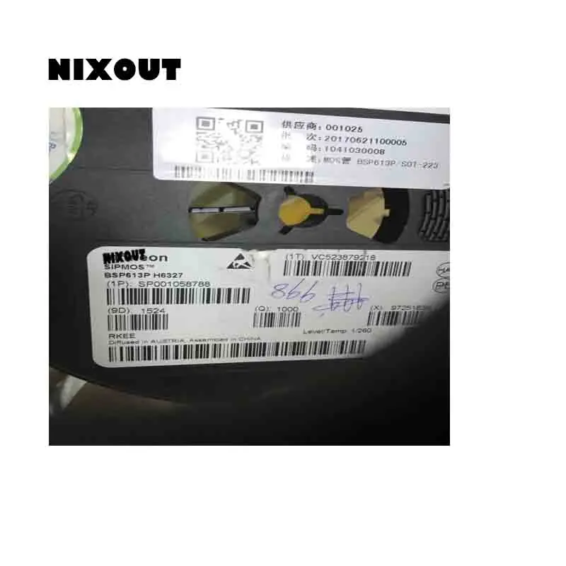 100 шт./партия, BSP613PH6327 BSP613P H6327 BSP613 SOT223, обязательство взять на 100% новый и оригинальный бренд.
100 шт./партия, BSP613PH6327 BSP613P H6327 BSP613 SOT223, обязательство взять на 100% новый и оригинальный бренд.