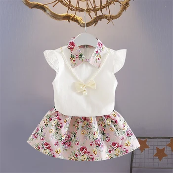 Newborn 1st baby girls clothes floral skirt suit necklace set for toddler baby girls outfit birthday party costume clothing sets
Newborn 1st baby girls clothes floral skirt suit necklace set for toddler baby girls outfit birthday party costume clothing sets