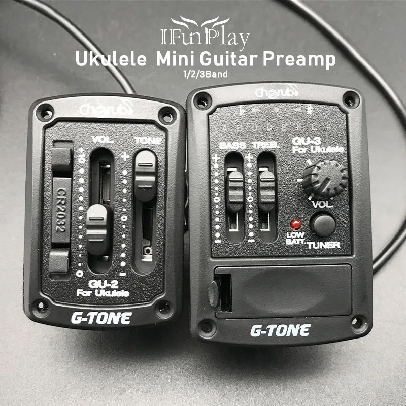 Cherub GU-3 Acoustic Ukulele Preamp System 2Band EQ for Ukulele with Chromatic Tuner Ukulele Pickup Free Shipping
Cherub GU-3 Acoustic Ukulele Preamp System 2Band EQ for Ukulele with Chromatic Tuner Ukulele Pickup Free Shipping