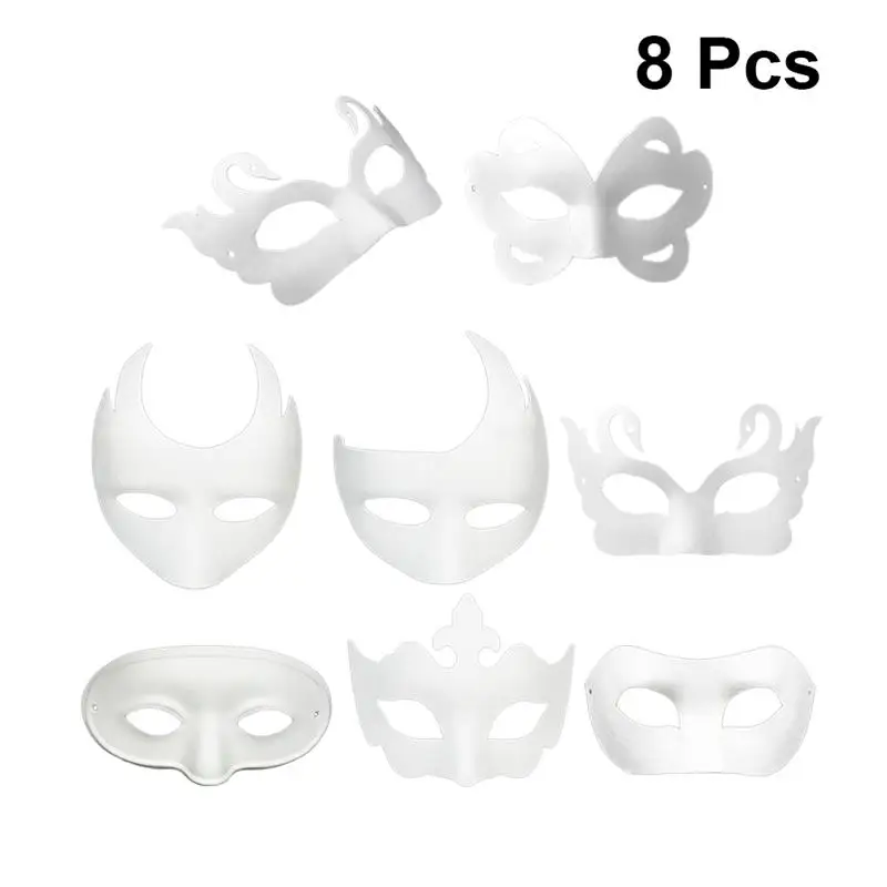8pcs DIY Blank Masks For Dance Festival Party Decor Painting Paper Pulp Mask For Halloween Masquerade Performance Club Ball A3
8pcs DIY Blank Masks For Dance Festival Party Decor Painting Paper Pulp Mask For Halloween Masquerade Performance Club Ball A3