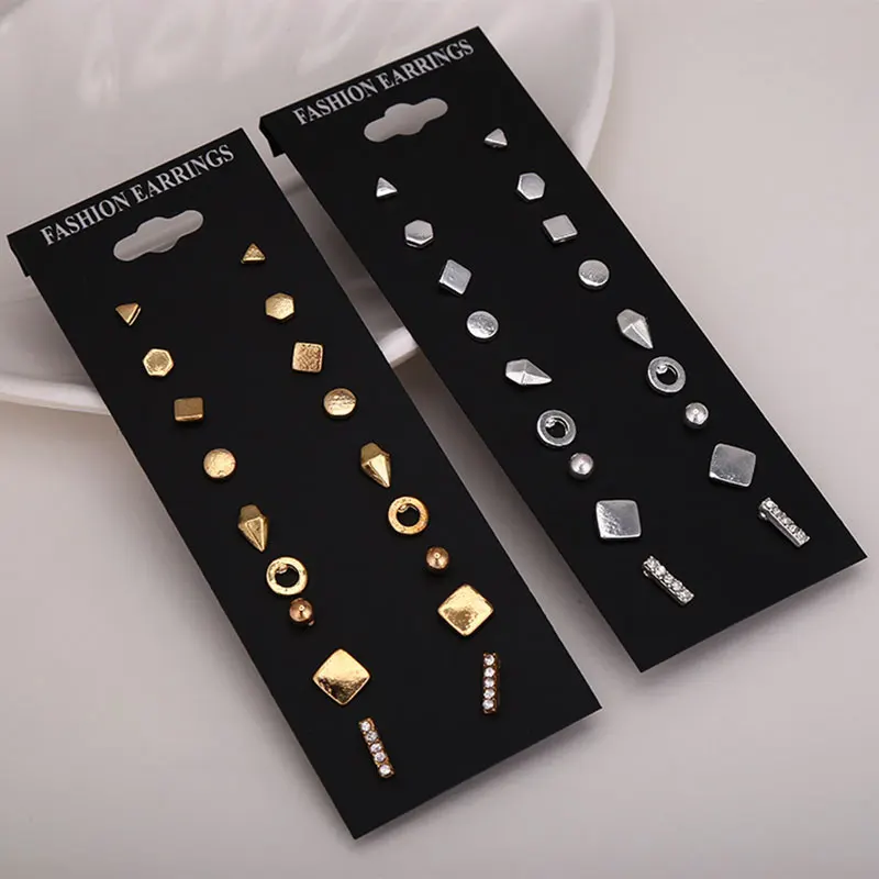 9 Pair Mini Gold/Silver Earrings for Women Fashion Engagement Ladies Stud Earrings Sets Party Jewelry Accessoress Gifts
9 Pair Mini Gold/Silver Earrings for Women Fashion Engagement Ladies Stud Earrings Sets Party Jewelry Accessoress Gifts