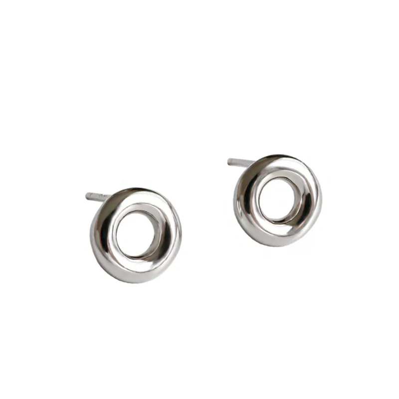 Authentic 100% S925 Sterling Silver geometric small Round Circle donut Stud Earrings ornaments Women Fine Earrings Jewelry
Authentic 100% S925 Sterling Silver geometric small Round Circle donut Stud Earrings ornaments Women Fine Earrings Jewelry