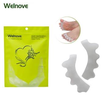 2 pcs Silicone Hallux Valgus Division Toe Device Five Fingers Separator Toe Fixator Correction Feet Care Tool Care Z46801
2 pcs Silicone Hallux Valgus Division Toe Device Five Fingers Separator Toe Fixator Correction Feet Care Tool Care Z46801