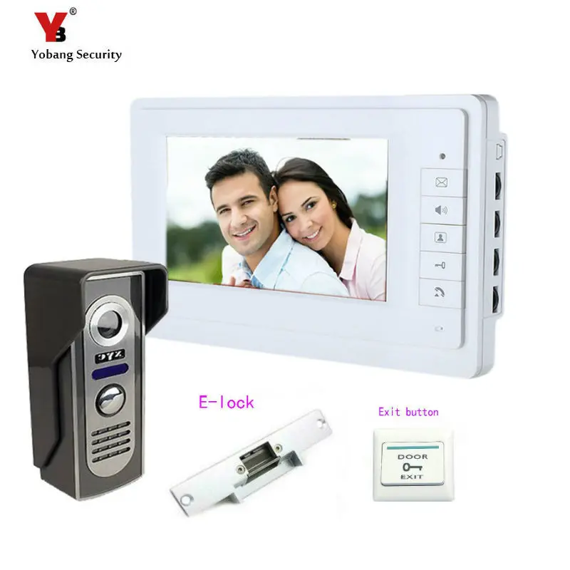 Yobang Security 7 inch Video intercom Door Release Door Bell Camera Door Phone Intercom System HD Doorphone +Electric lock
Yobang Security 7 inch Video intercom Door Release Door Bell Camera Door Phone Intercom System HD Doorphone +Electric lock