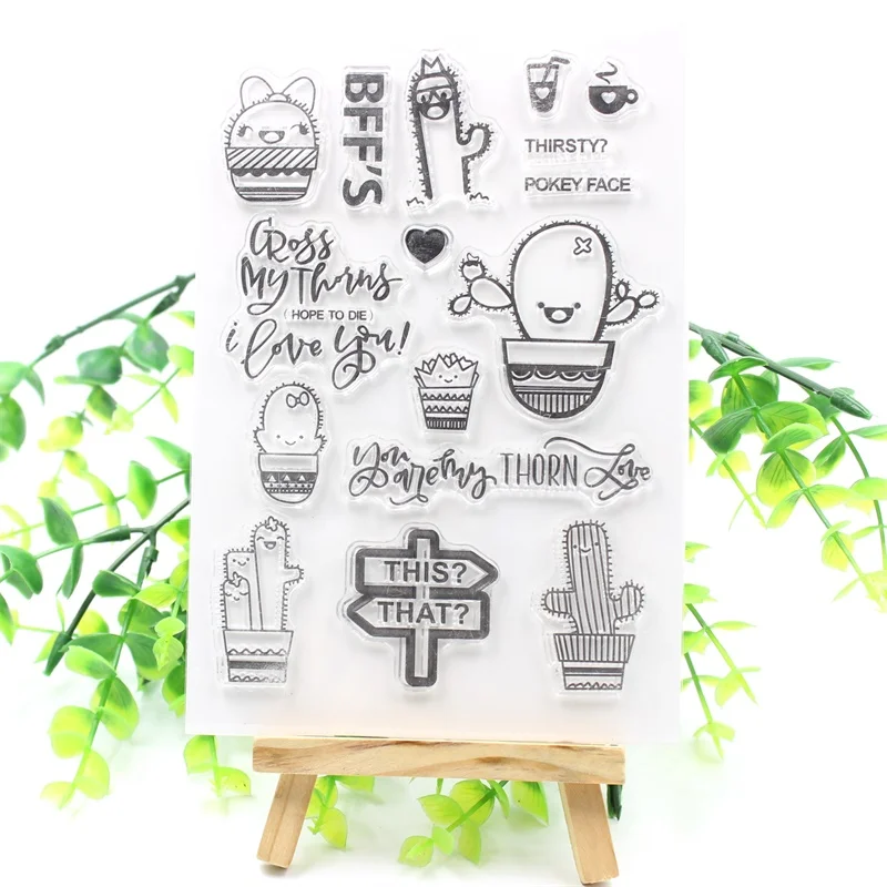 Cactus Transparent Clear Silicone Stamps for DIY Scrapbooking/Card Making/Kids Fun Decoration Supplies
Cactus Transparent Clear Silicone Stamps for DIY Scrapbooking/Card Making/Kids Fun Decoration Supplies