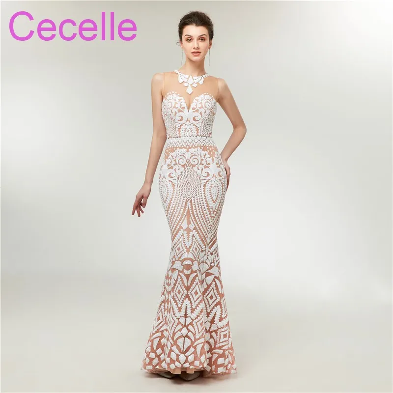 2019 New White Mermaid Sequins Long Evening Dresses Sleeveless Fitted Women Formal Evening Wear Latest Real Photos
2019 New White Mermaid Sequins Long Evening Dresses Sleeveless Fitted Women Formal Evening Wear Latest Real Photos