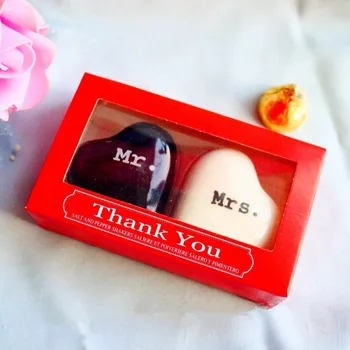 Wedding party Favors--Ceramic Heart shape Mr. and Mrs. Salt and Pepper Shakers Bridal Favor Gifts 200pcs=100 gift boxes
Wedding party Favors--Ceramic Heart shape Mr. and Mrs. Salt and Pepper Shakers Bridal Favor Gifts 200pcs=100 gift boxes