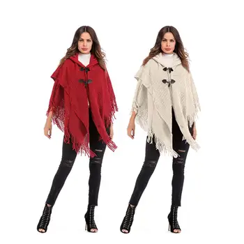 New Women's Vintage Tassel Double Breasted Coat Hooded Batwing Sleeve Cloak Shawl High Quality Free Size
New Women's Vintage Tassel Double Breasted Coat Hooded Batwing Sleeve Cloak Shawl High Quality Free Size