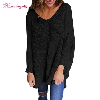 Casual V-neck Pullovers Autumn winter woman sweater knitting pullovers Long Sleeve Knitted Thin Sweaters Solid Color Female Tops
Casual V-neck Pullovers Autumn winter woman sweater knitting pullovers Long Sleeve Knitted Thin Sweaters Solid Color Female Tops