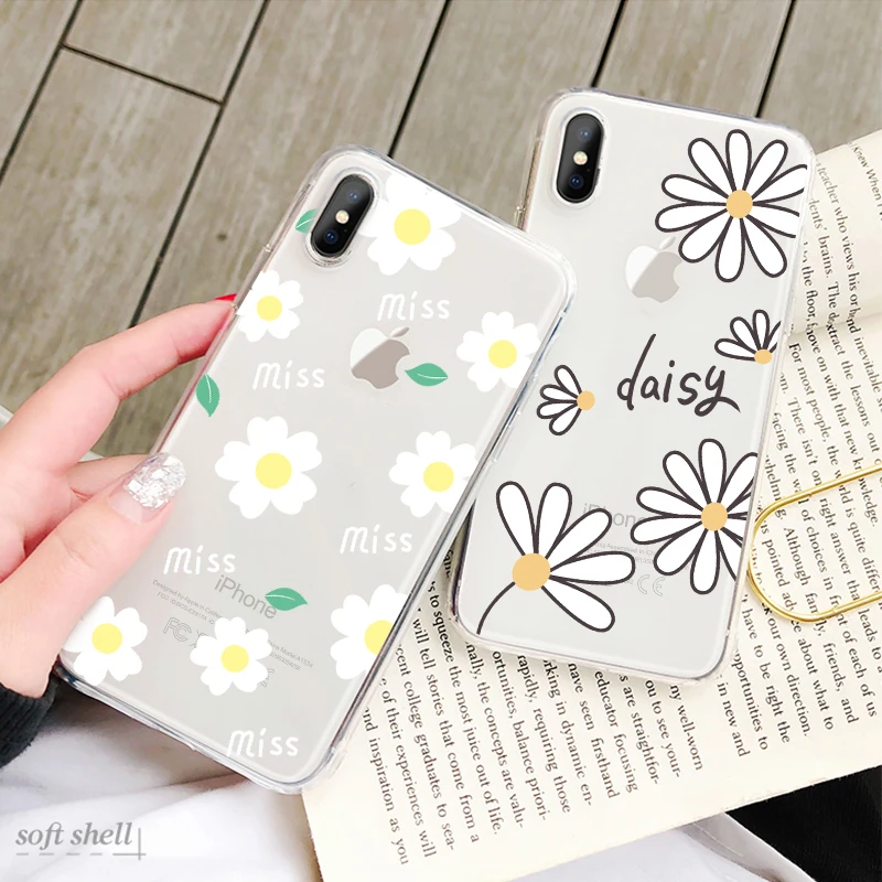Transparent Silicone Phone Case For iPhone XS Max XR X 6 6S 7 8 Plus 5 5S SE Cute heart Flower daisy stripe Pattern Cases Cover
Transparent Silicone Phone Case For iPhone XS Max XR X 6 6S 7 8 Plus 5 5S SE Cute heart Flower daisy stripe Pattern Cases Cover